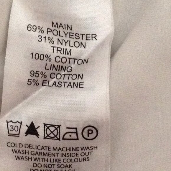 White Lace Bodysuit Women's Crew Neck Lingerie One Piece Cottage Core Sexy Bride - Picture 8 of 8